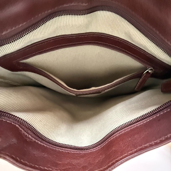 Radley London Messenger Crossbody Satchel Brown Leather Adjustable Bag - Picture 11 of 14